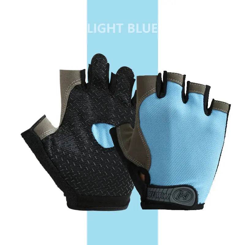 Breathable Anti-Slip Half Finger Gloves – Unisex Cycling - Fit2Great