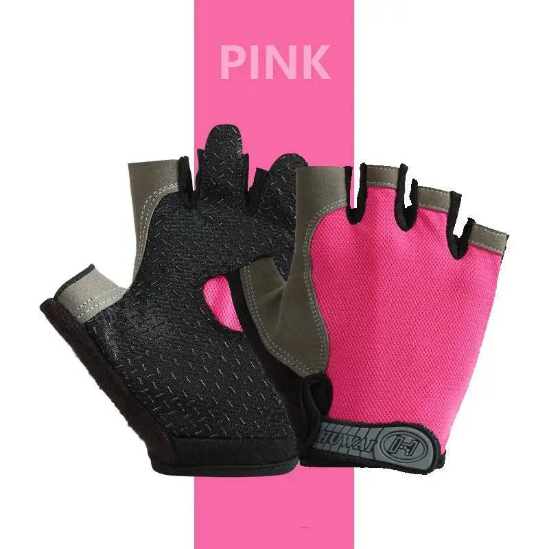 Breathable Anti-Slip Half Finger Gloves – Unisex Cycling - Fit2Great
