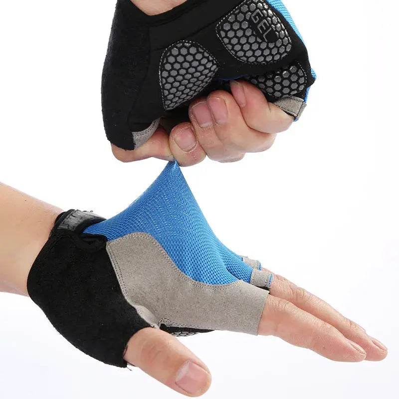 Breathable Anti-Slip Half Finger Gloves – Unisex Cycling - Fit2Great