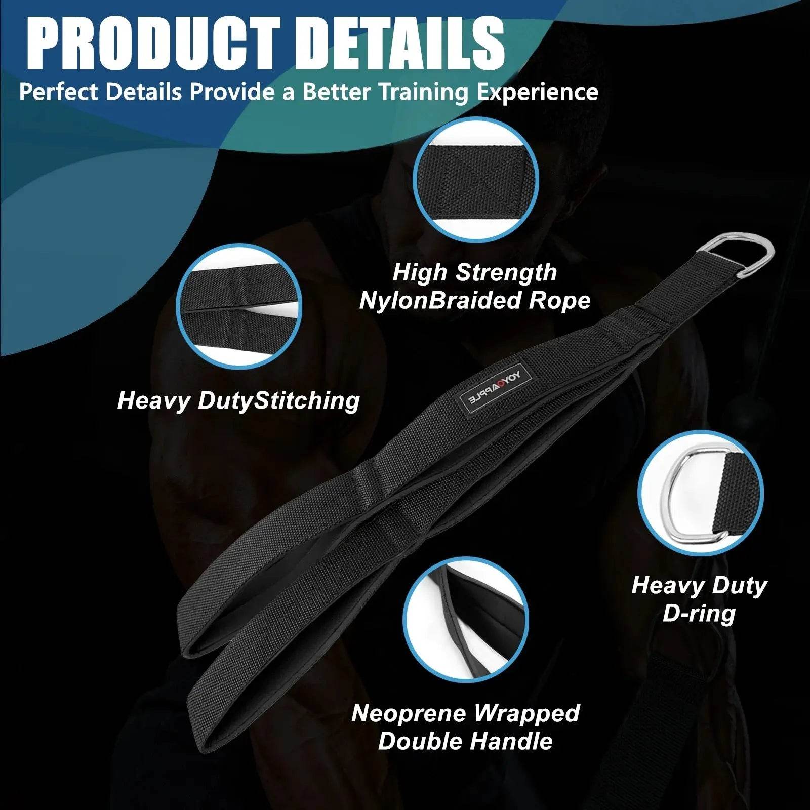 Cable Attachment Handles – Durable Grip for Strength Training | Fit2Great - Fit2Great