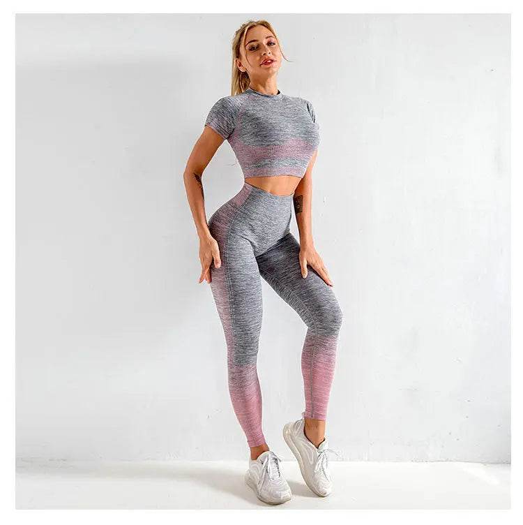 Elastic fitness sports yoga clothes - Fit2Great