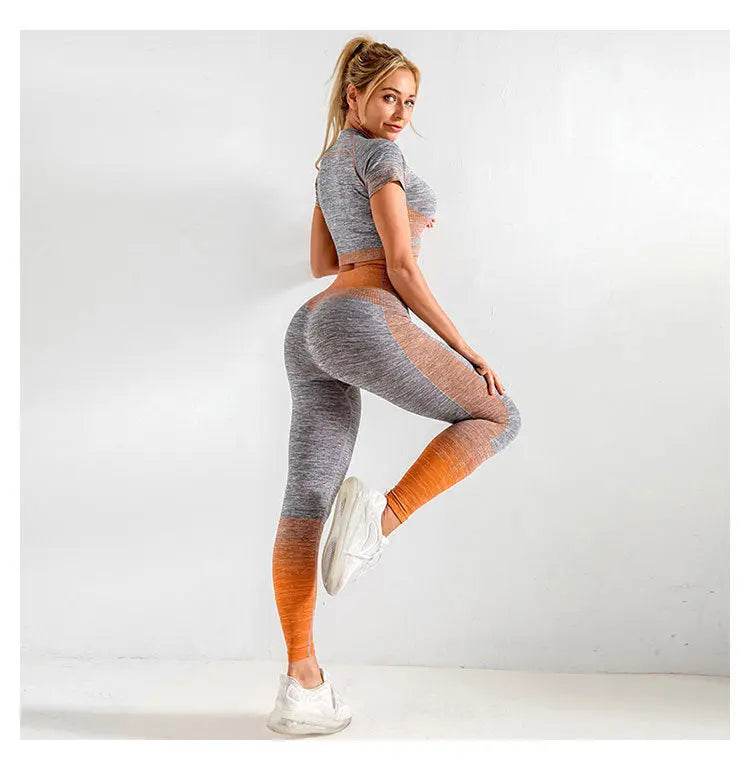 Elastic fitness sports yoga clothes - Fit2Great