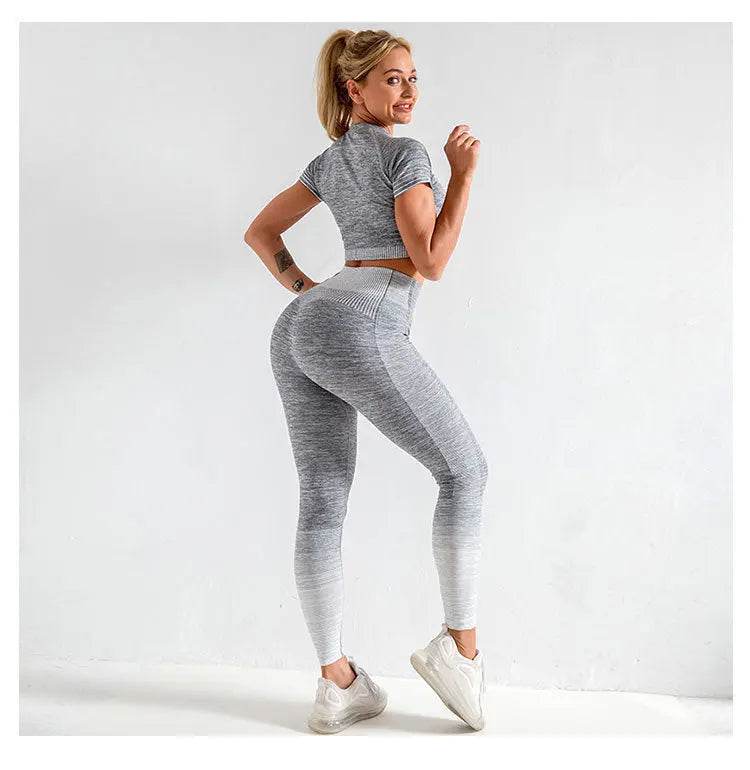 Elastic fitness sports yoga clothes - Fit2Great