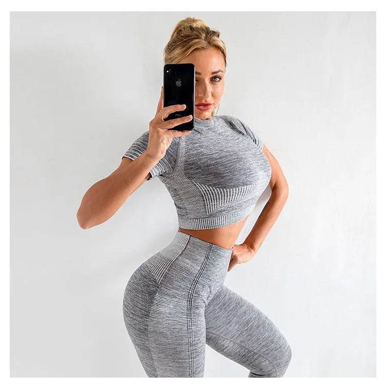 Elastic fitness sports yoga clothes - Fit2Great