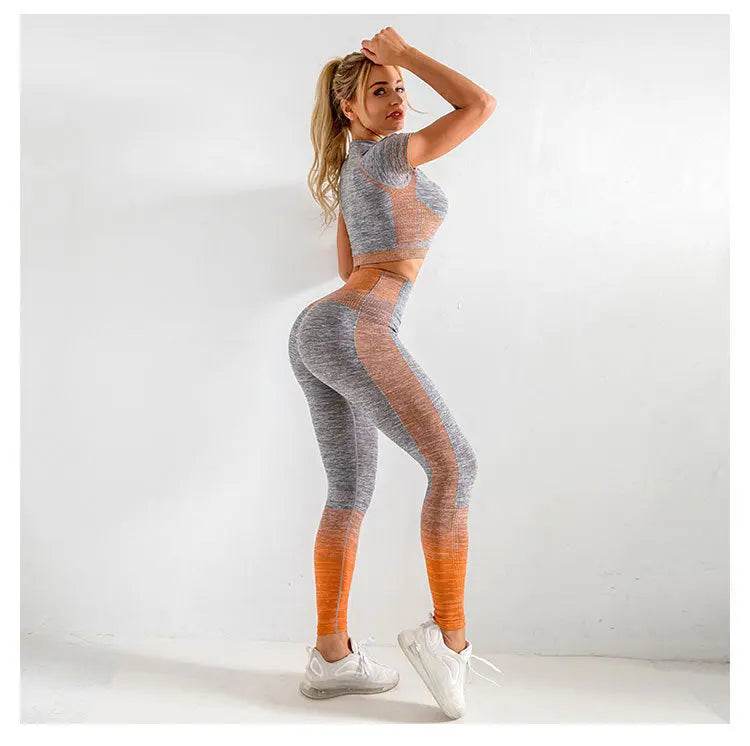 Elastic fitness sports yoga clothes - Fit2Great