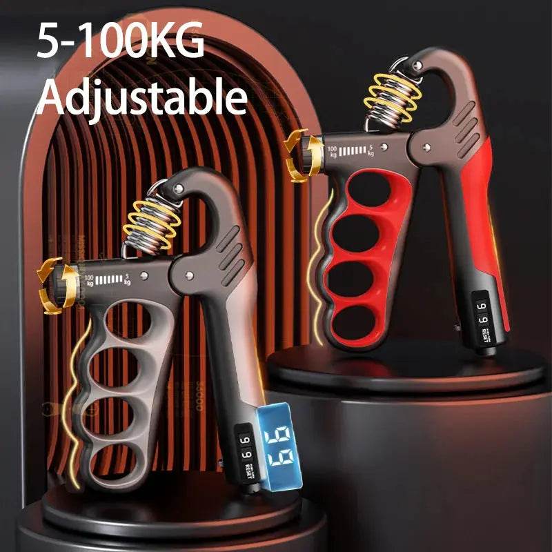 Fit2Great Adjustable 5–100kg Grip Strength Trainer – Hand & Forearm Workout Tool - Fit2Great