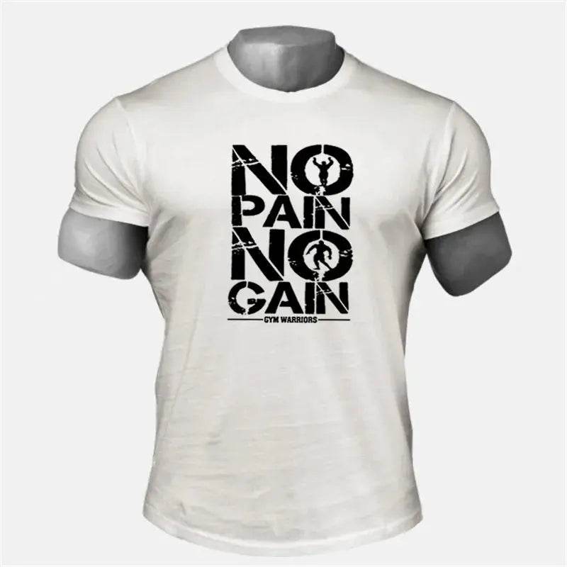 Gym Clothing Men workout T Shirt NO PAIN NO GAIN - Fit2Great