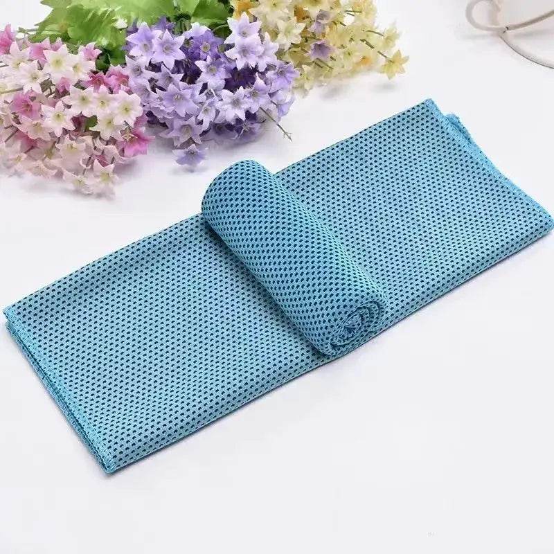 Microfiber Instant Cooling Ice Face Towel – Quick-Dry & Reusable - Fit2Great