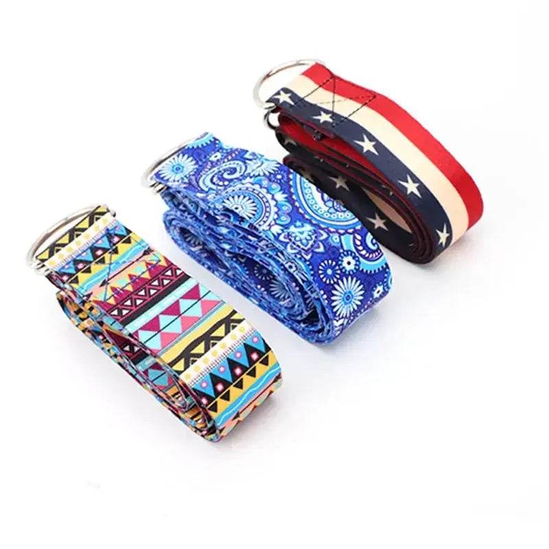 Multi-Colors Women Yoga Stretching Belt - Fit2Great