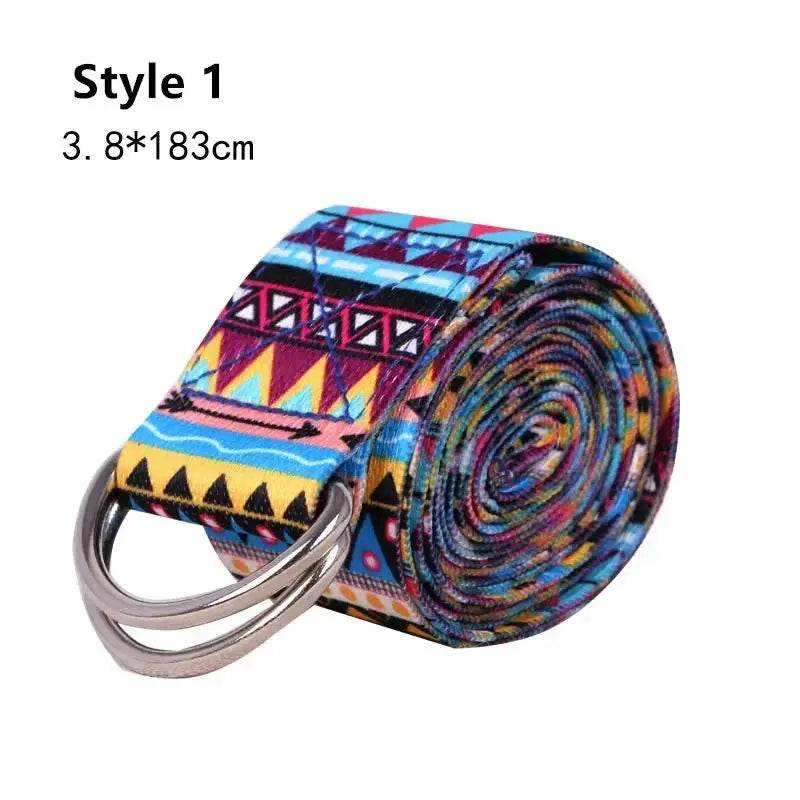Multi-Colors Women Yoga Stretching Belt - Fit2Great