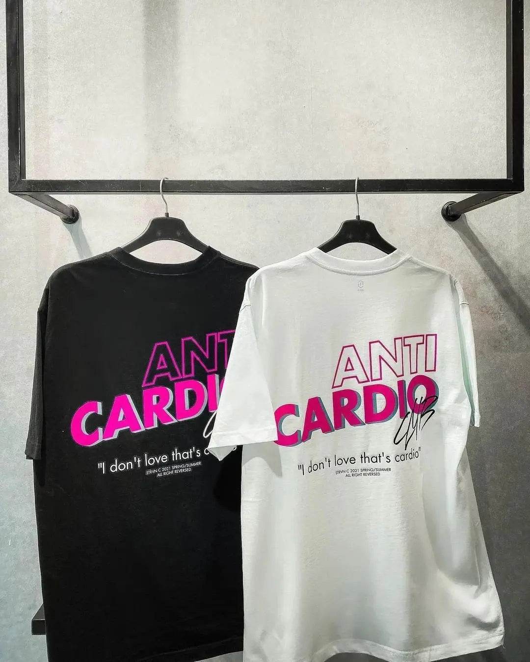 Oversized Fitness T-Shirt – Funny “Anti Cardio” - Fit2Great