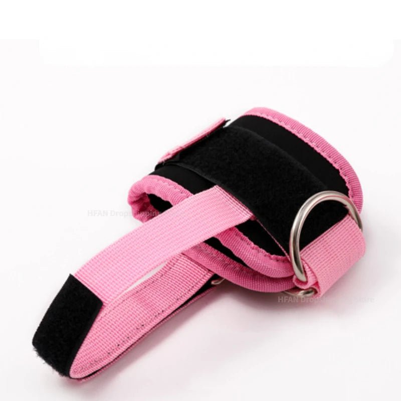 Pink Ankle Straps for Cable Machines Comfortable & Durable - Fit2Great