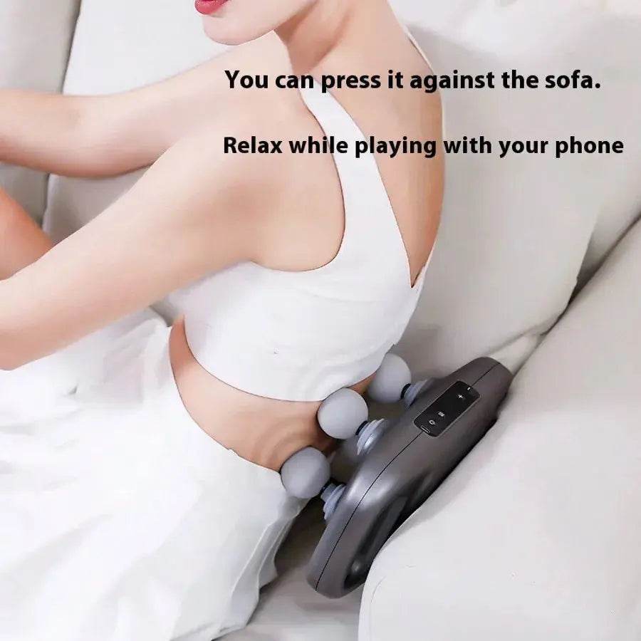 Professional Four-Head Fascia Massage Gun – Deep Tissue Relief - Fit2Great