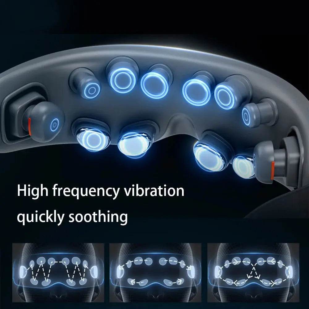 Super Relax Eye Massager – 12-Head Heat & Vibration Therapy - Fit2Great