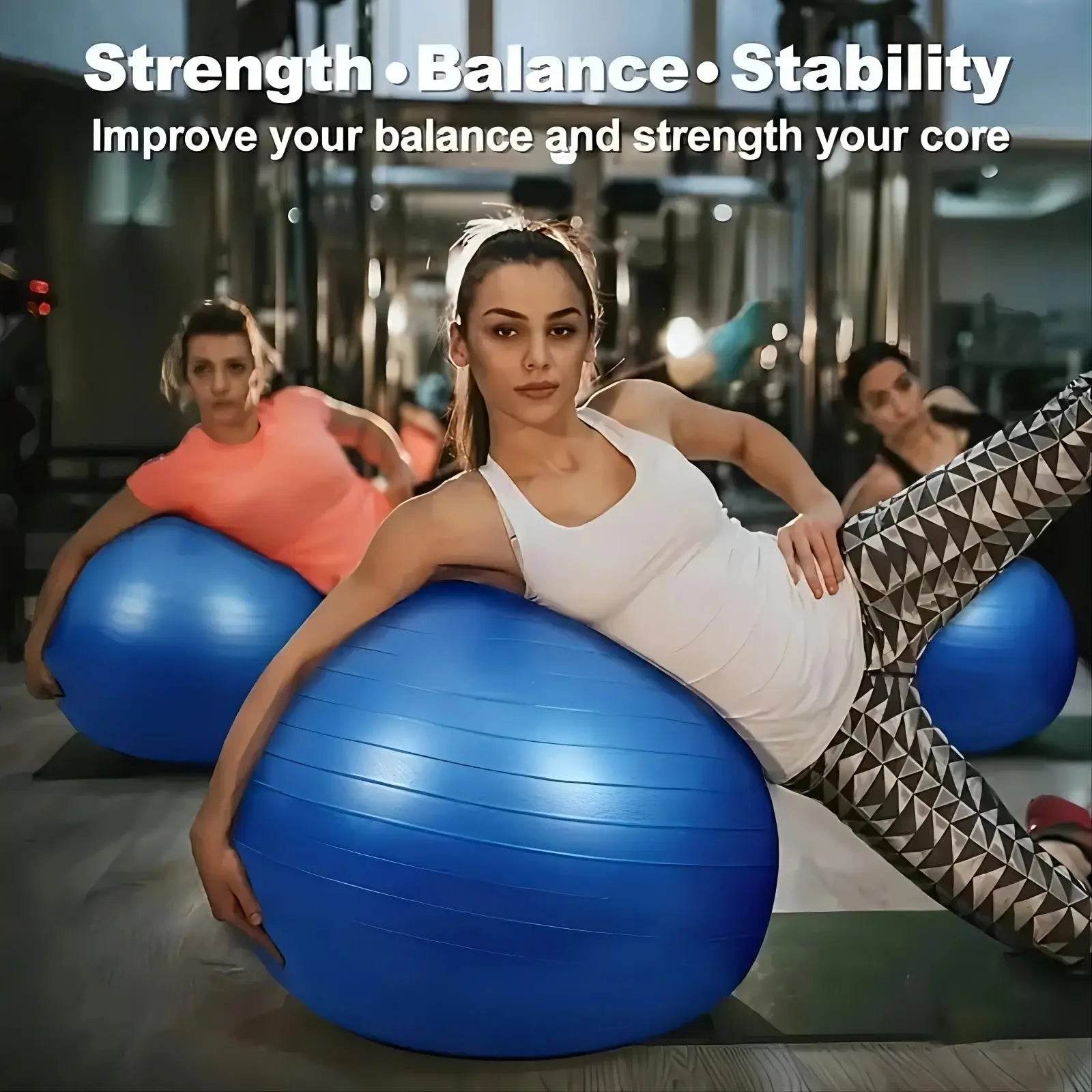 Thickened PVC Fitness Yoga Ball – Durable & Explosion-Proof - Fit2Great