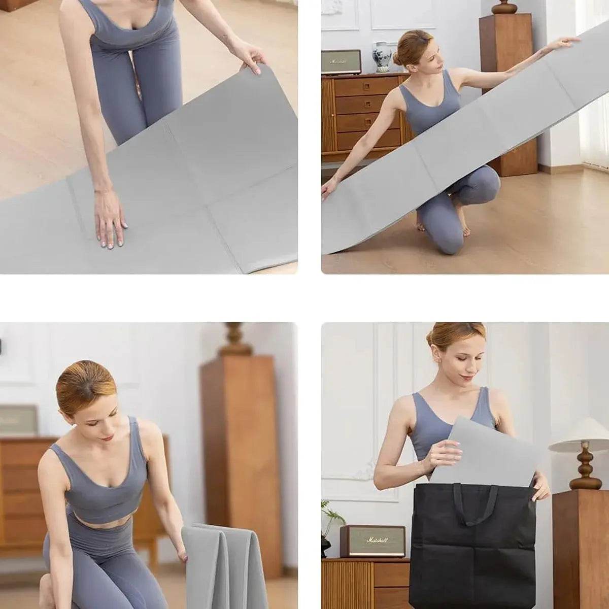 TPE Foldable Fitness Mat – Travel-Ready - Fit2Great