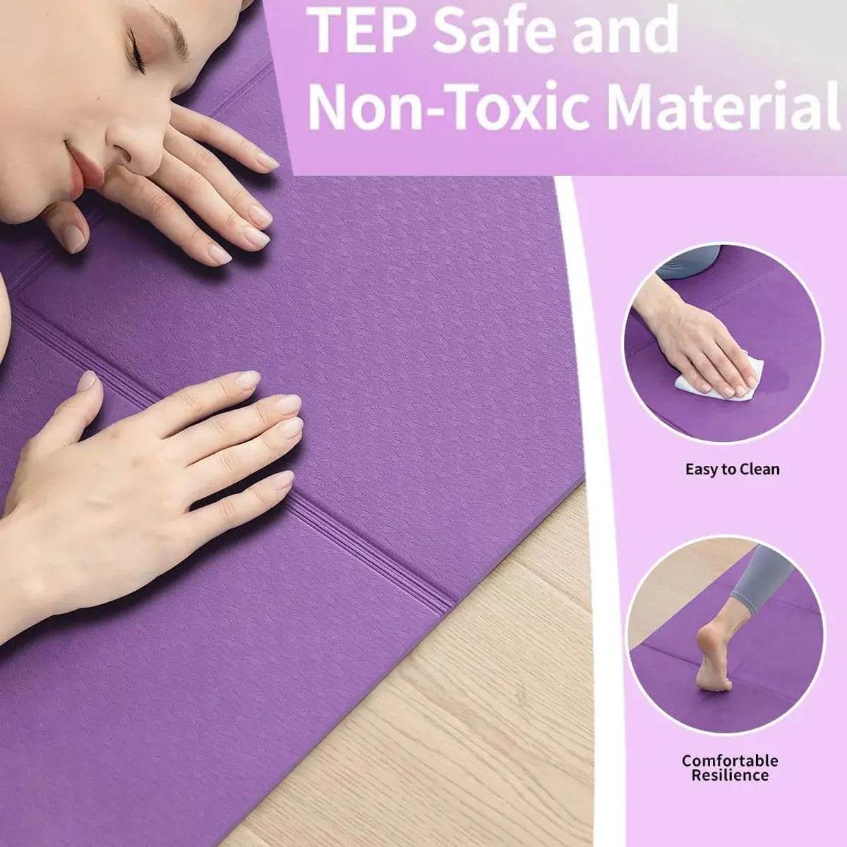 TPE Foldable Fitness Mat – Travel-Ready - Fit2Great