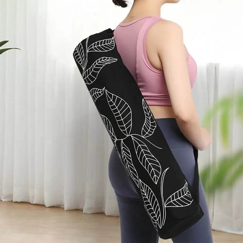 Yoga Mat Bag Pilates Fitness Workout Leaf Print - Fit2Great